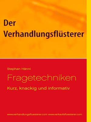 cover image of Fragetechniken